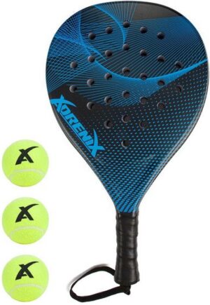 adrenix padelracket blauw met ballen